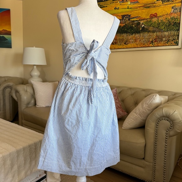 J. Crew Blue and White Striped Dress - Picture 2 of 7